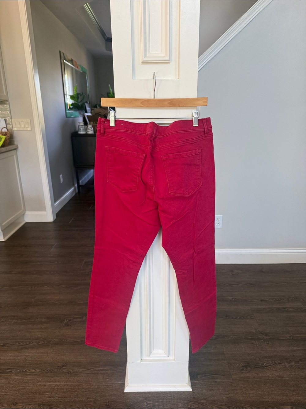 LOFT Red Modern Skinny Jeans 14 - Picture 5 of 6